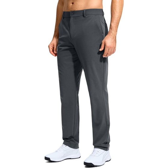 G Gradual Mens Golf Pants Stretch Dress Casual Pants 30"/32"/34" Lightweight Work Travel Slacks for Men with 4 Pockets